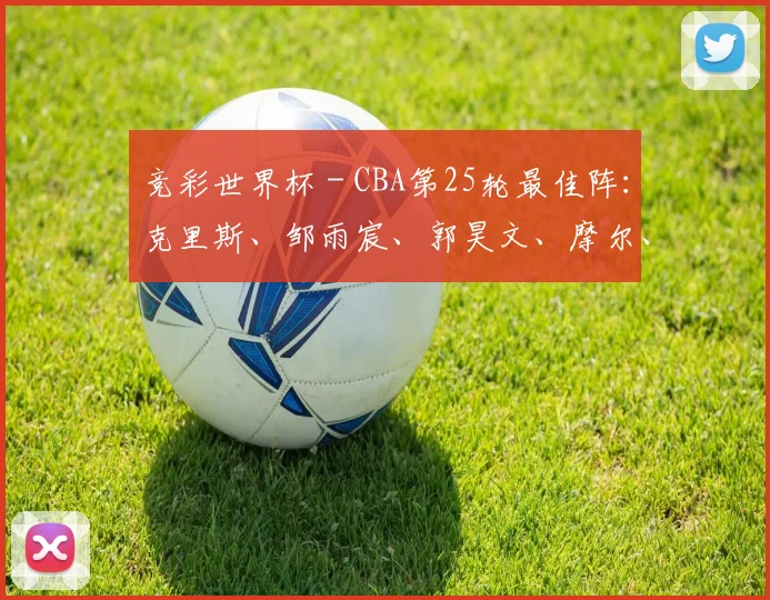 竞彩世界杯 - CBA第25轮最佳阵：克里斯、邹雨宸、郭昊文、摩尔、廖三宁入选_1